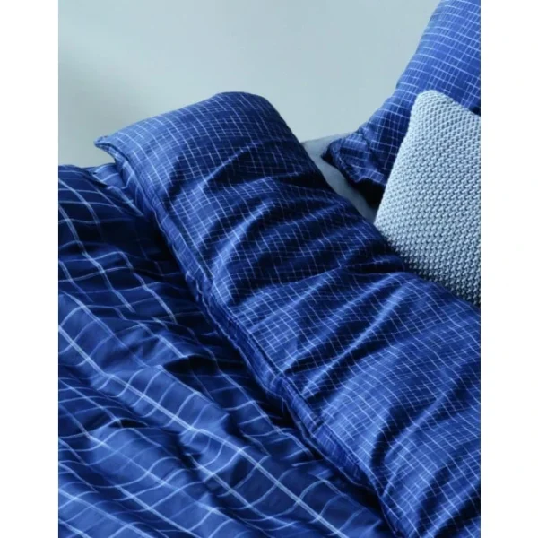 Marc O’Polo Niri Bettwäsche-Set Aus Satin – 155×220 / 80×80 Cm – Indigo Blue 3
