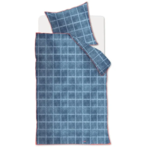 At Home Denim Bettwäsche-Set – 155×220 / 80×80 Cm – Blau 1