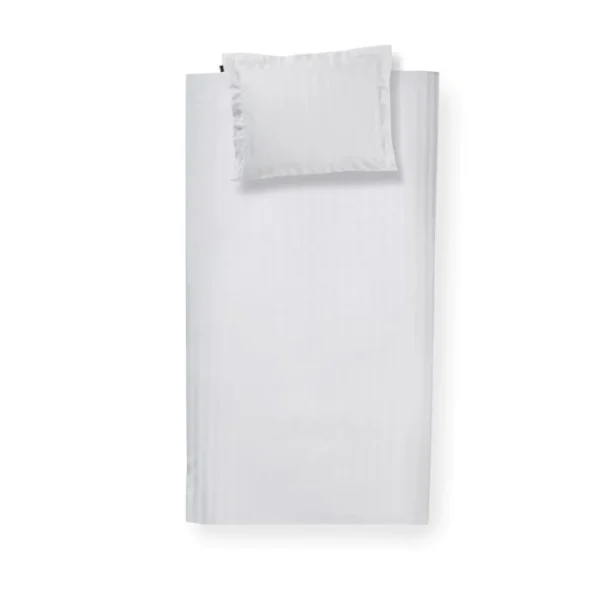 Damai Linea Bettwäsche-Garnitur Aus Satin – 135×200 / 80×80 Cm – Weiß 1