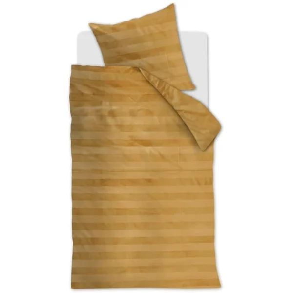 At Home Soft Shine Bettwäsche-Set – 155×220 / 80×80 Cm – Gelb 1