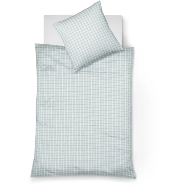 Fleuresse Rio Bettwäsche-Set Aus Seersucker – 135×200 / 80×80 Cm – Mint 1