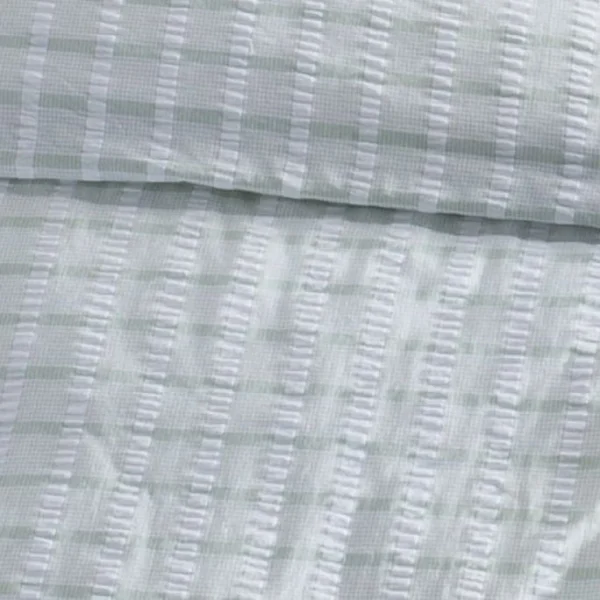 Fleuresse Rio Bettwäsche-Set Aus Seersucker – 135×200 / 80×80 Cm – Mint 3