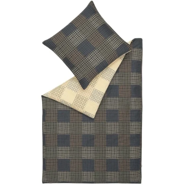 ESPRIT Home Madison Bettwäsche-Set Aus Satin – 135×200 / 80×80 Cm – Navy 1
