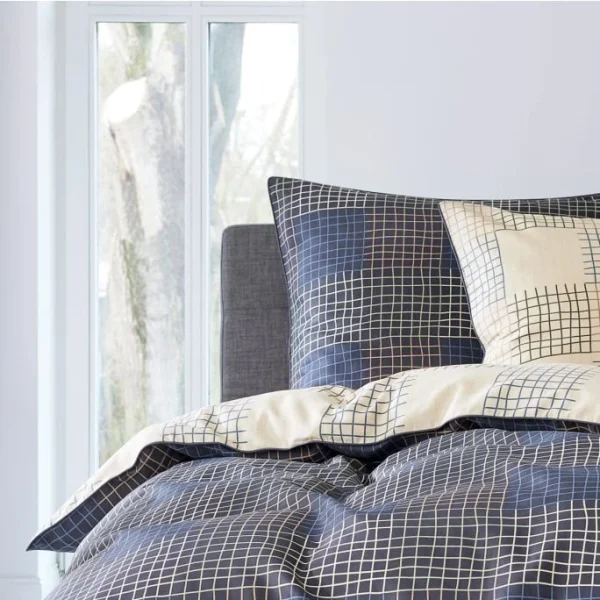 ESPRIT Home Madison Bettwäsche-Set Aus Satin – 135×200 / 80×80 Cm – Navy 5