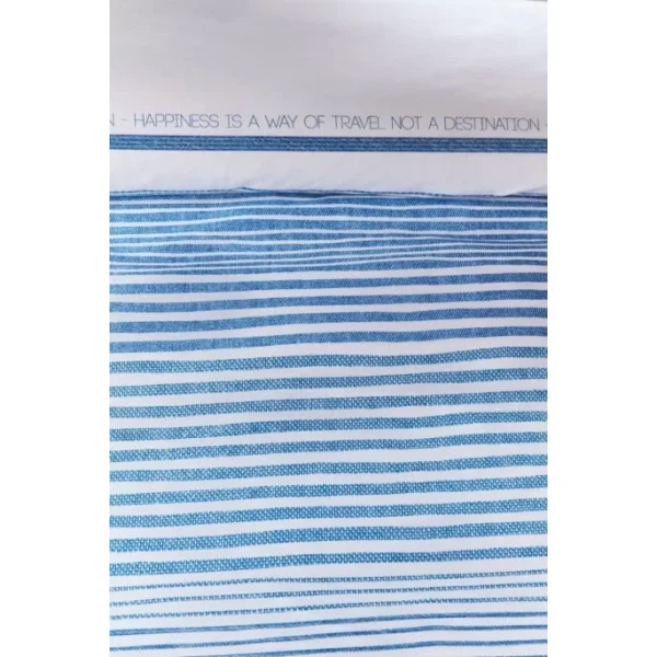 Riviera Maison Rivièra Maison Destination Bettwäsche-Set – 200×200 / 2x80x80 Cm – Blue 4