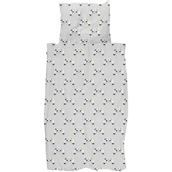 SNURK Gamer Bettwäsche-Set – 135×200 / 80×80 Cm – Grey 1