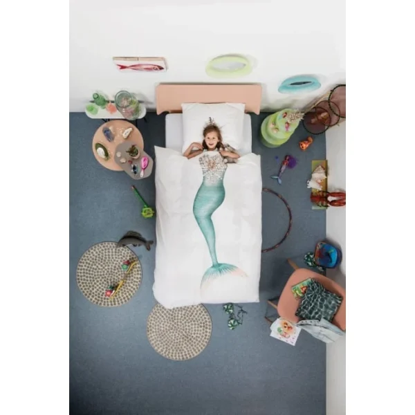 SNURK Mermaid Bettwäsche – 135×200 / 80×80 Cm – Weiß 5