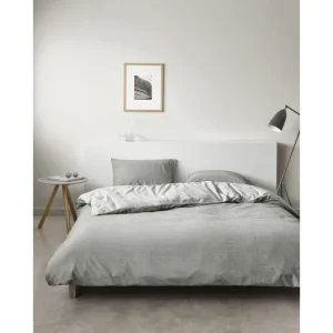 Marc O’Polo Washed Chambray Bettwäsche-Set – 200×200 / 2x80x80 Cm – Grey 9