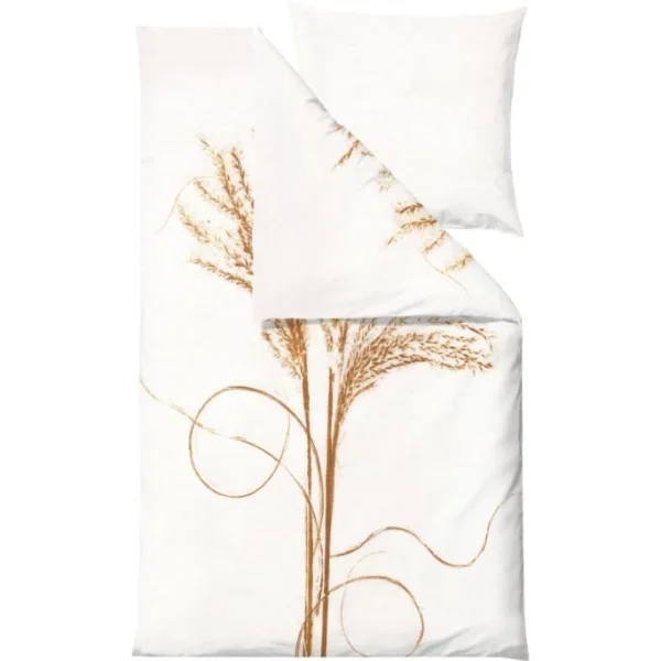 Södahl Grass Bio Bettwäsche-Set – 135×200 / 80×80 Cm – Mustard 1