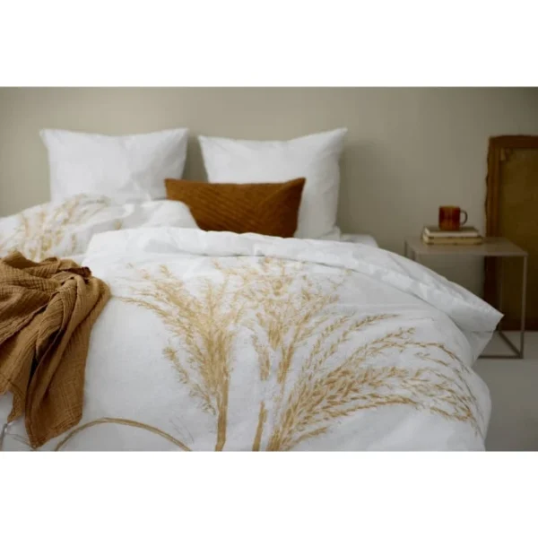 Södahl Grass Bio Bettwäsche-Set – 135×200 / 80×80 Cm – Mustard 3