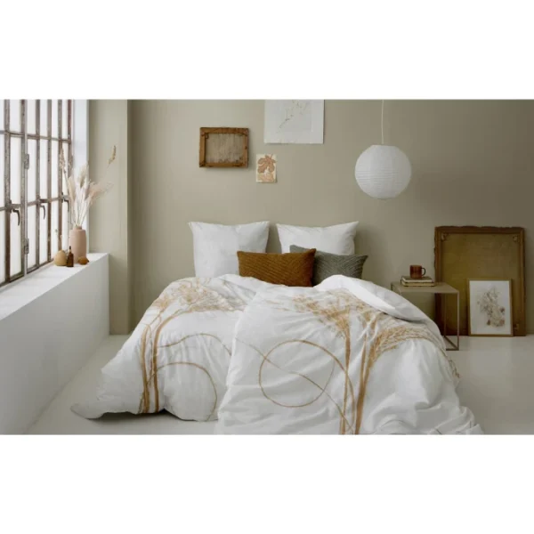 Södahl Grass Bio Bettwäsche-Set – 135×200 / 80×80 Cm – Mustard 5