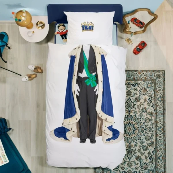 SNURK King Bettwäsche-Set – 135×200 / 80×80 Cm – Weiß 4