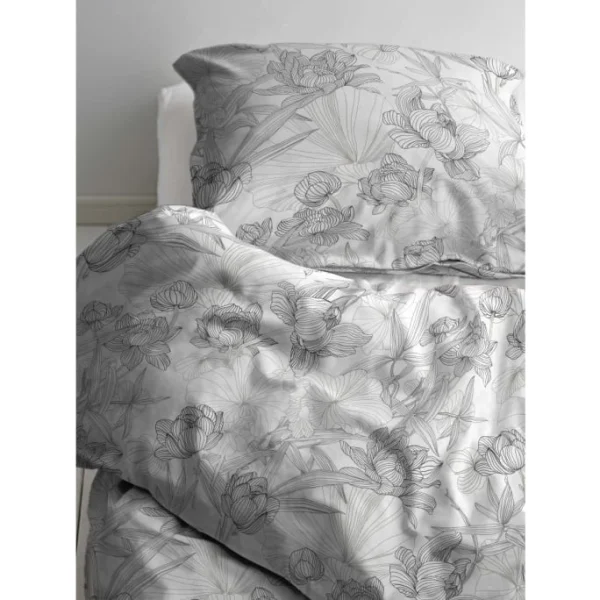 Södahl Foliage Bio Bettwäsche-Set – 135×200 / 80×80 Cm – Grey 3