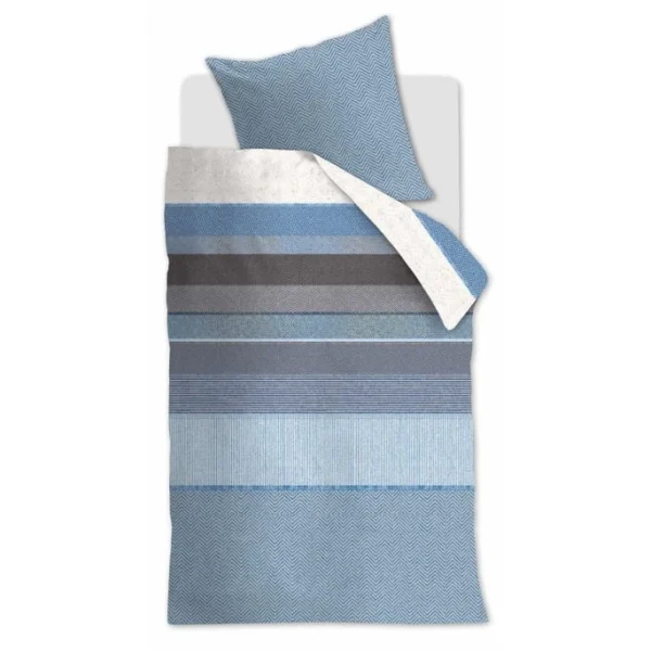 Beddinghouse Bodhi Bettwäsche Aus Mako-Satin – 135×200 / 80×80 Cm – Blau 1