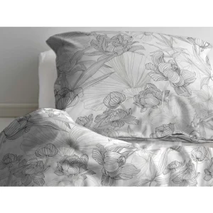 Södahl Foliage Bio Bettwäsche-Set – 135×200 / 80×80 Cm – Grey 9