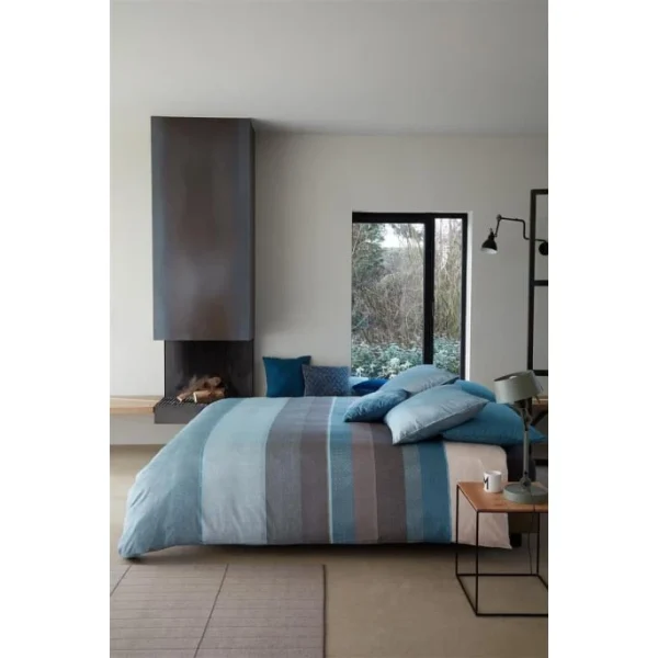 Beddinghouse Bodhi Bettwäsche Aus Mako-Satin – 135×200 / 80×80 Cm – Blau 3