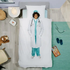 SNURK Doctor Bettwäsche-Set – 135×200 / 80×80 Cm – Weiß 12
