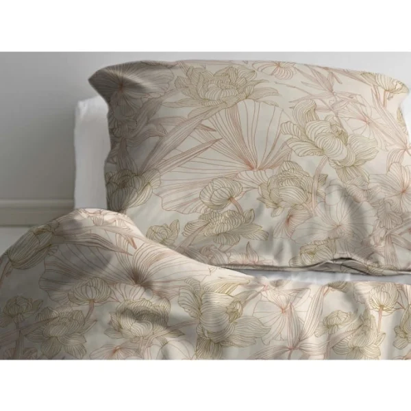 Södahl Foliage Bio Bettwäsche-Set – 155×220 / 80×80 Cm – Terracotta 4
