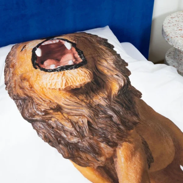 SNURK Lion Bettwäsche-Set – 135×200 / 80×80 Cm – White 4