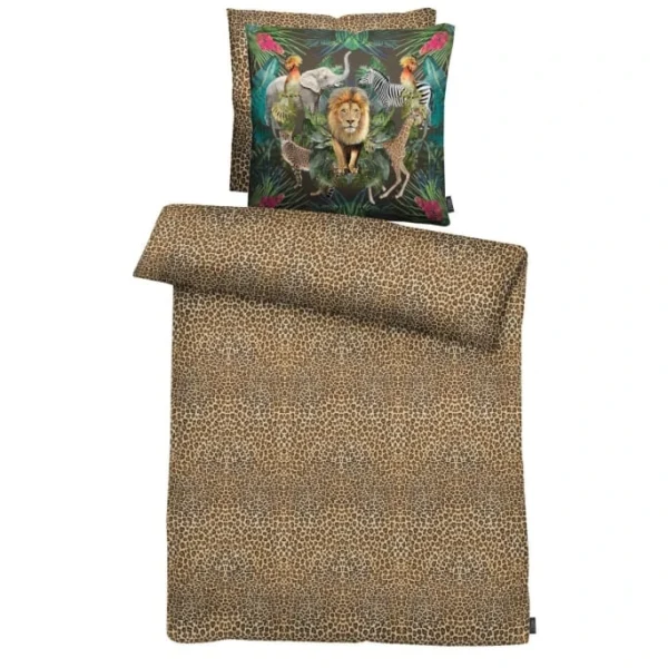 Apelt Alfred Bettwäsche-Set Aus Satin – 140×200 / 70×90 (AT) Cm – Brauntöne/bunt 1