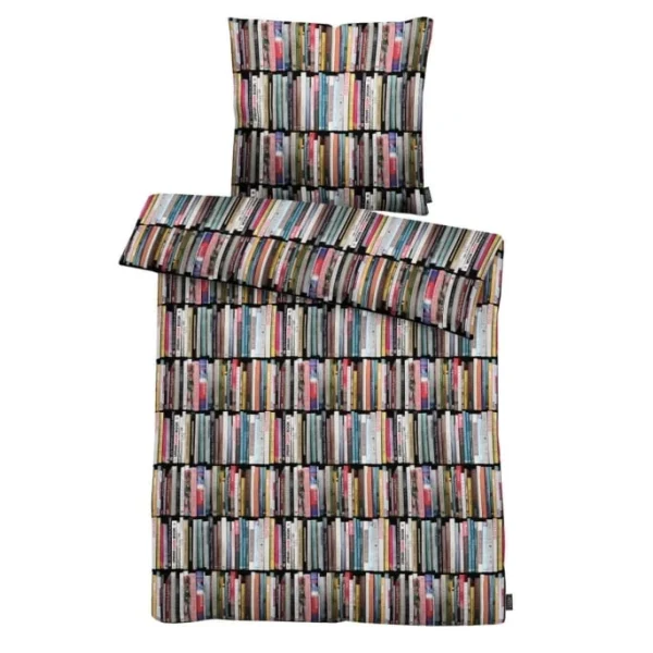 Apelt Ben Bettwäsche-Set Aus Satin – 155×220 / 80×80 Cm – Schwarz/bunt 1