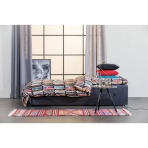 Apelt Ben Bettwäsche-Set Aus Satin – 155×220 / 80×80 Cm – Schwarz/bunt 6