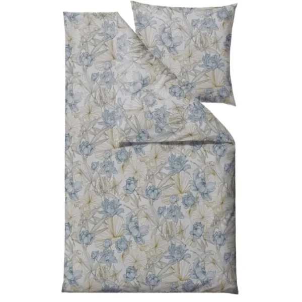 Södahl Foliage Bio Bettwäsche-Set – 135×200 / 80×80 Cm – Indigo 1