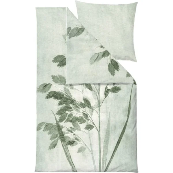 Södahl Grass Bio Bettwäsche-Set – 135×200 / 80×80 Cm – Jade Green 1