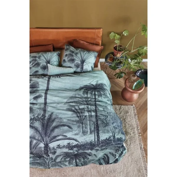 At Home Tour Du Monde Bettwäsche-Set – 155×220 / 80×80 Cm – Blau Grün 3