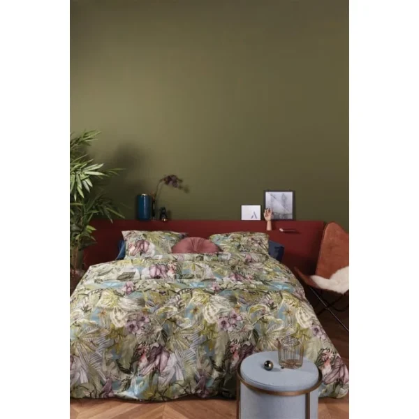 At Home Birds Paradise Bettwäsche-Set – 155×220 / 80×80 Cm – Grün 3