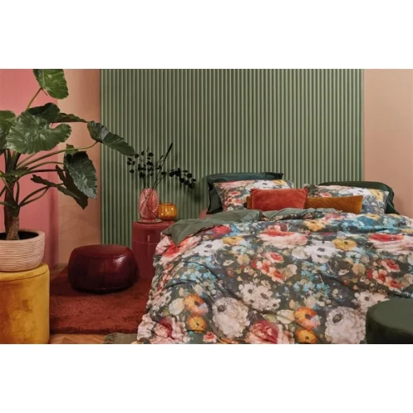 At Home History Bettwäsche-Set – 155×220 / 80×80 Cm – Grün 4