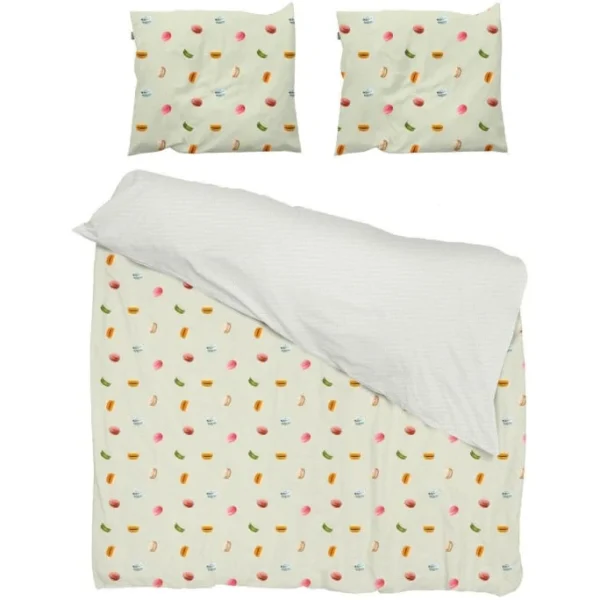 SNURK Macarons Bettwäsche-Set – 135×200 / 80×80 Cm – Green 3