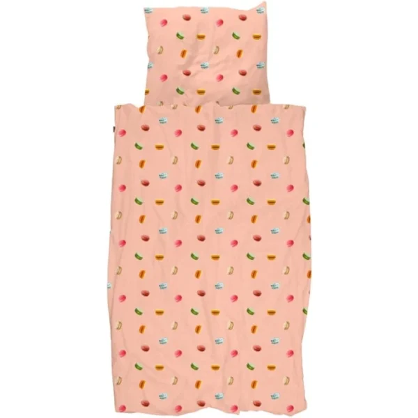SNURK Macarons Bettwäsche-Set – 135×200 / 80×80 Cm – Pink 1