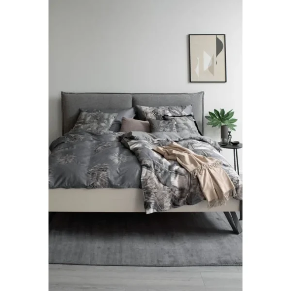 Schöner Wohnen Jungle Mood Bettwäsche-Set – 155×220 / 80×80 Cm – Grau 3