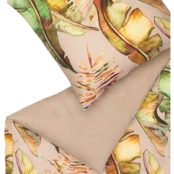 Schöner Wohnen Jungle Mood Bettwäsche-Set – 135×200 / 80×80 Cm – Nude 4