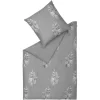Schöner Wohnen Jungle Leaves Bettwäsche-Set – 155×220 / 80×80 Cm – Grau 16