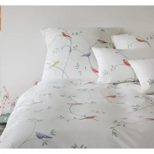 Elegante Garden Love Bettwäsche-Set Aus Seiden-Satin – 135×200 / 80×80 Cm – Weiß 7