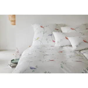 Elegante Garden Love Bettwäsche-Set Aus Seiden-Satin – 135×200 / 80×80 Cm – Weiß 9