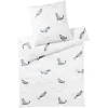 Elegante Seals Bettwäsche-Set Aus Mako-Satin – 135×200 / 80×80 Cm – Weiß 13