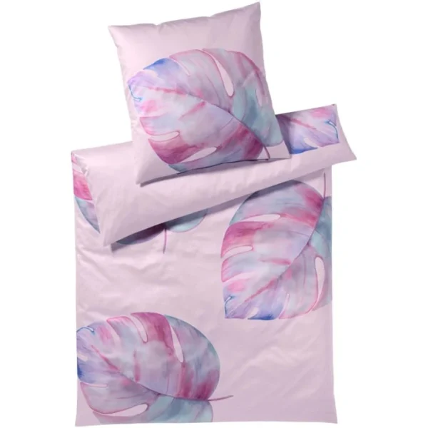 Elegante Splendid Bettwäsche-Set Aus Mako-Satin – 135×200 / 40×80 Cm – Rose 1