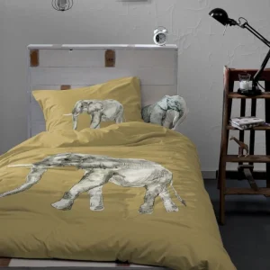 Damai Boone Bettwäsche-Set Aus Renforcé-Baumwolle – 135×200 / 80×80 Cm – Brown 12