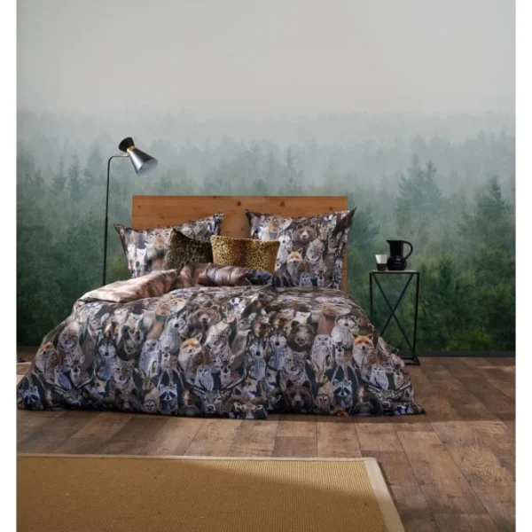 Apelt Winterwelt William GOTS Wendebettwäsche-Set Aus Satin – 155×220 / 80×80 Cm – Braun 3