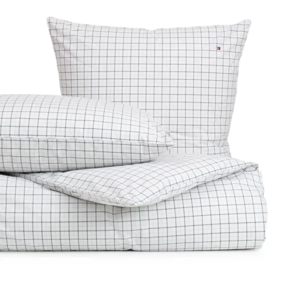 Tommy Hilfiger Organic Checks Bettwäsche-Garnitur – 135×200 / 80×80 Cm – Blue 1