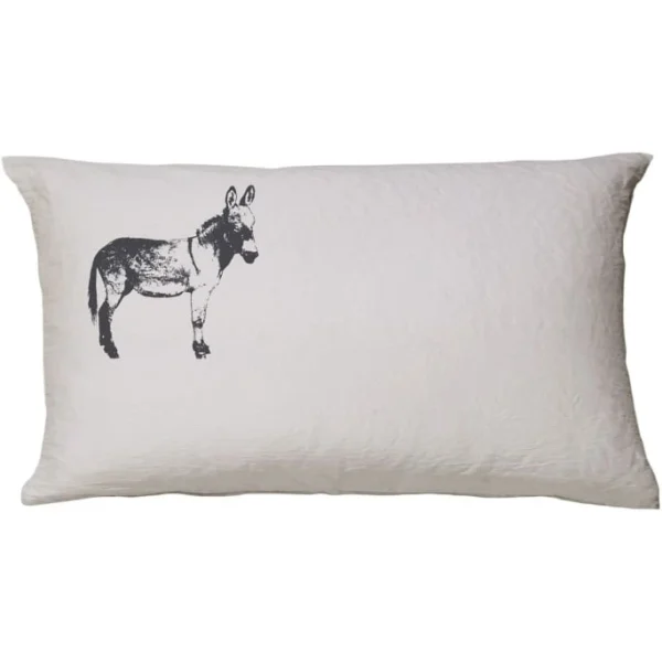 Elegante Esel Bettwäsche-Set Aus Halbleinen – 135×200 / 40×80 Cm – Kreide-anthra 4