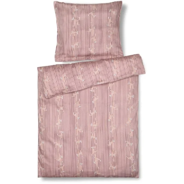 Kay Bojesen Babies Affe Junior Bettwäsche-Set Aus Baumwollsatin – 100×140 / 40×45 Cm – Rosa 1