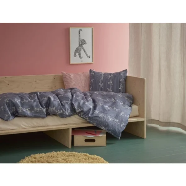 Kay Bojesen Babies Affe Junior Bettwäsche-Set Aus Baumwollsatin – 100×140 / 40×45 Cm – Rosa 3