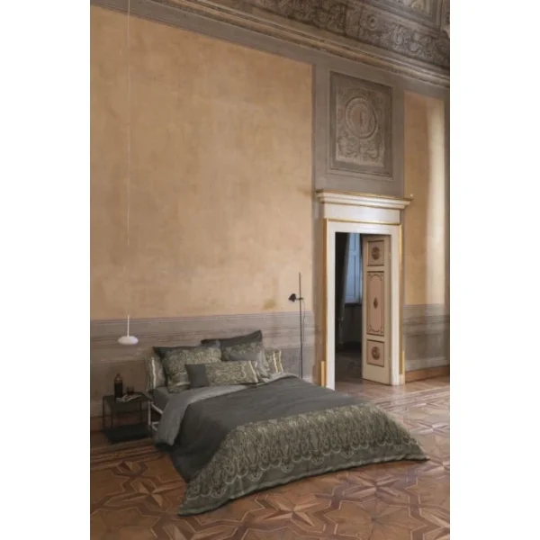 Bassetti SABBIONETA Bettwäsche-Set Aus Baumwollsatin – 135×200 / 80×80 Cm – G1-grau 3