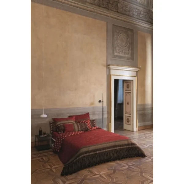Bassetti MANTOVA Bettwäsche-Set Aus Baumwollsatin – 135×200 / 80×80 Cm – R1-rot 3