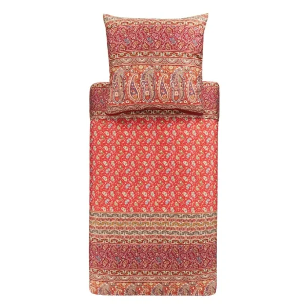 Bassetti IMPERIA Bettwäsche-Set Aus Baumwollsatin – 135×200 / 80×80 Cm – R1-rot 1