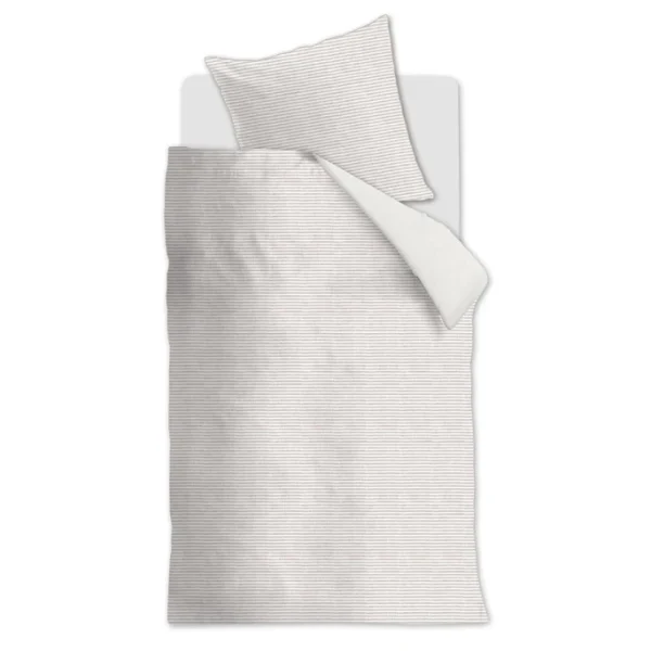 Riviera Maison Rivièra Maison Bande Stripe Bettwäsche-Set – 155×220 / 80×80 Cm – Sand 1
